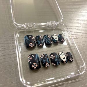 🎃👻 Halloween Ghost Nail Manicure Full Set